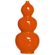 Triple Gourd Vase - Persimmon