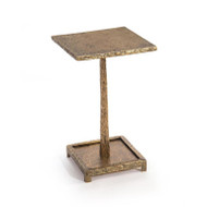 Textured Antique Brass Martini Table
