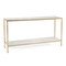 Austin A. James' New Orleans White Sofa Table with Shelf