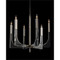 Acrylic and Nickel Six-Light Chandelier - Small