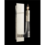 Acrylic and Nickel Single-Light Wall Sconce