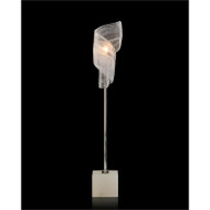 Furls of White Buffet Lamp - No Shade