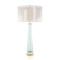 Pale Aqua and Gold Table Lamp