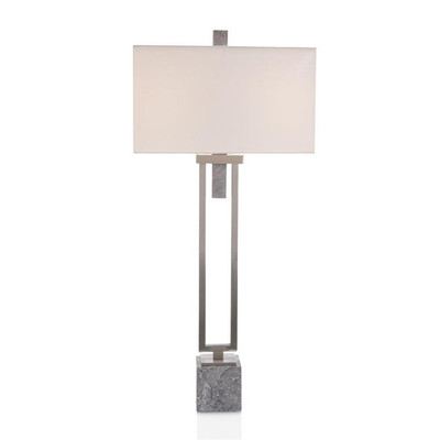 Stately in Grey Marble Table Lamp