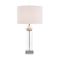 Quartz and Pyrite on Crystal Table Lamp