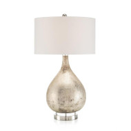 Table Lamp in Weathered Silver Finish