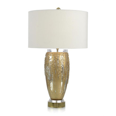 Silver and Gold Glass Table Lamp