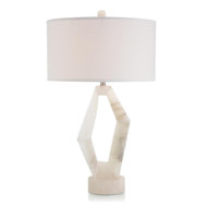 Abstract Alabaster Table Lamp
