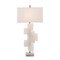 Mondrian in White Alabaster Table Lamp