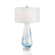 Blue Cloud Glass Table Lamp