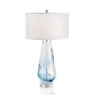 Blue Cloud Glass Table Lamp