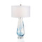 Blue Cloud Glass Table Lamp