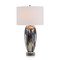 Sapphire and Silver Glaze Table Lamp