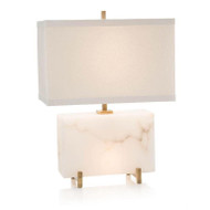 Alabaster Horizontal Block Table Lamp