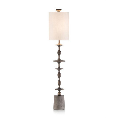 Matte Black Baluster Candlestick Lamp