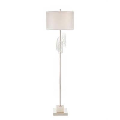 Furls of White Floor Lamp