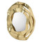 Ripple Brass Mirror