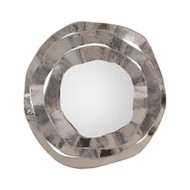 Ripple Frame Mirror in Nickel