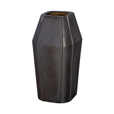 Quadrant Shoulder Vase - Gunmetal