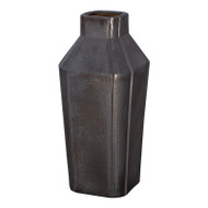 Quadrant Neck Vase - Gunmetal