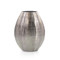 Smoky Black Chiseled Oval Vase I
