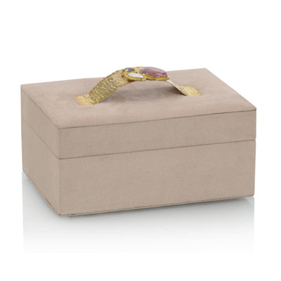 Blush Suede Jewelry Box I