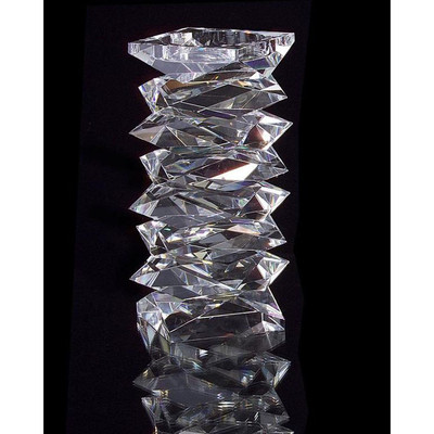 Stacked Crystal Candleholder - Large