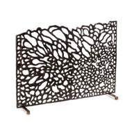 Organic Fire Screen in Bronze