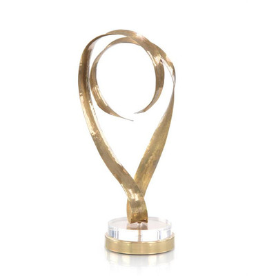 Antique Brass Sculptural Ribbons IV