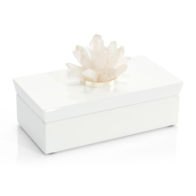 Long White Box with Quartz