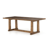 Four Hands Otto Dining Table 87" - Honey Pine - Waxed Bleached Pine