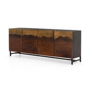 Four Hands Stormy Sideboard-Aged Brown - Distressed Ombre - Aged Brown