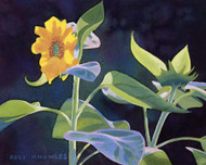 Art Classics Gold Flower with Green Leaves