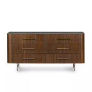 Four Hands Fletcher 6 Drawer Dresser - Terra Brown Oak