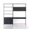 Four Hands Trey Modular Wall Desk W/ 1 Bookcase - Black