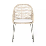 Four Hands Bandera Outdoor Woven Dining Chair - Vintage White - White