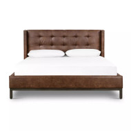 Four Hands Newhall Bed - Queen - Vintage Tobacco - Pintuck