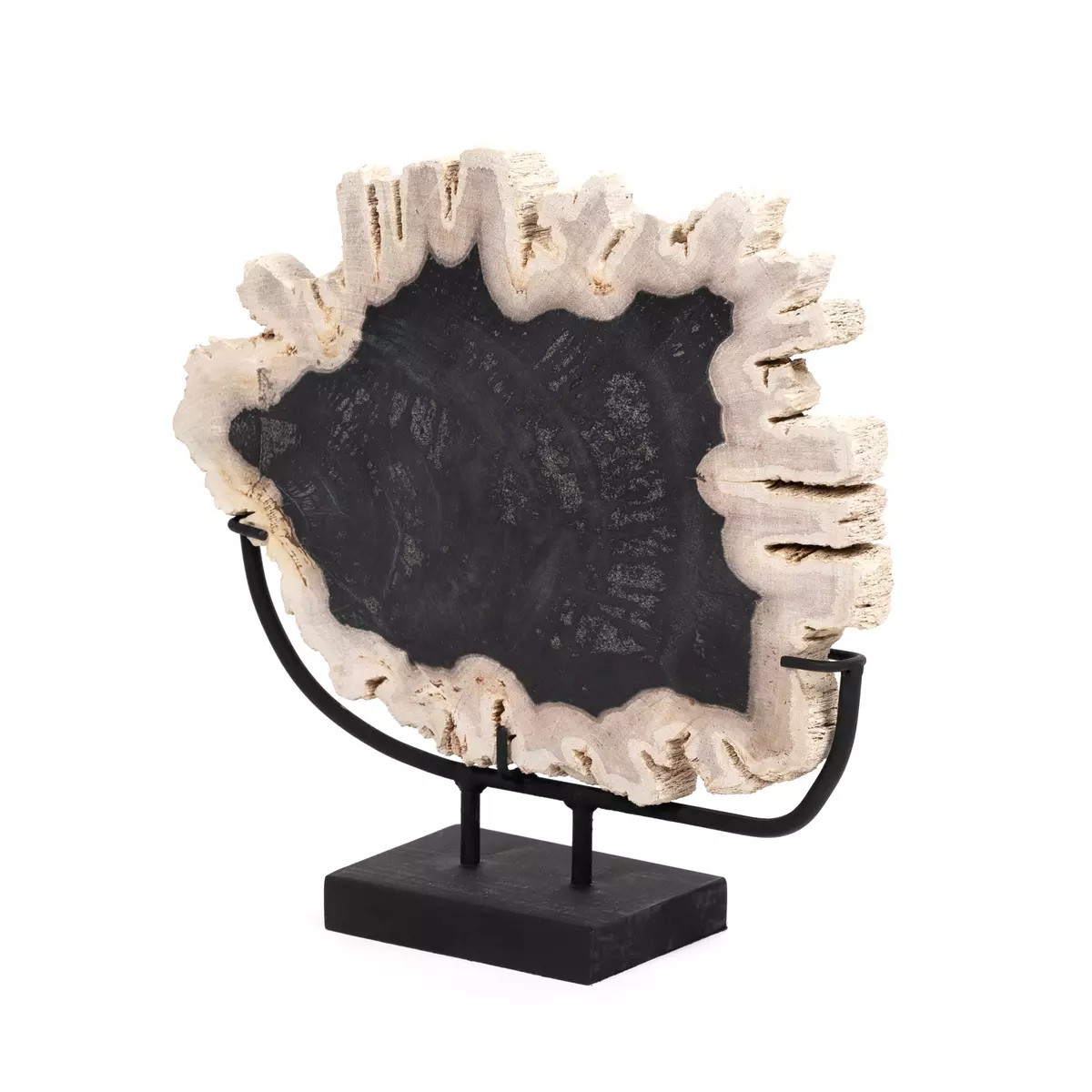 Four Hands Petrified Wood Sculpture - Dark