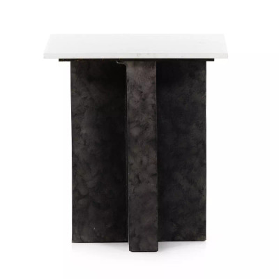 Four Hands Terrell End Table - White Marble