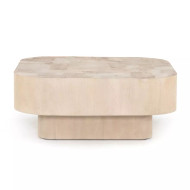 Four Hands Blanco Coffee Table - Bleached Burl