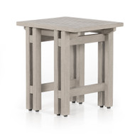 Four Hands Balfour Outdoor End Table - Weathered Grey