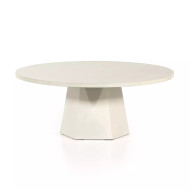 Four Hands Bowman Outdoor Coffee Table - White Concrete
