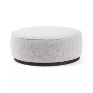 Four Hands Sinclair Large Round Ottoman - Knoll Domino