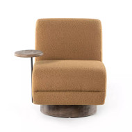 Four Hands Bronwyn Swivel Chair + Table - Copenhagen Amber