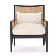 Four Hands Antonia Cane Chair - Brushed Ebony