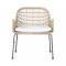 Four Hands Bandera Outdoor Woven Club Chair - Vintage White - White