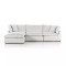 Four Hands Stevie 3 - Piece Sectional W/ Ottoman - Anders Ivory