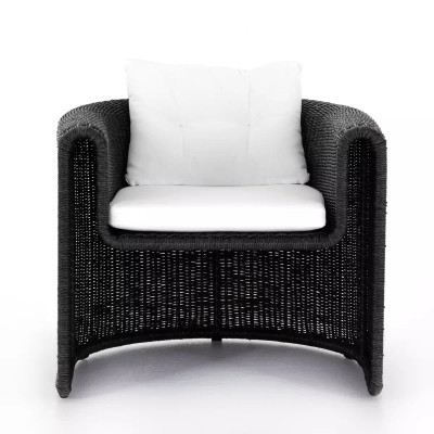 Four Hands Tucson Woven Outdoor Chair - Coal