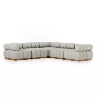 Four Hands Roma Outdoor 5 - Piece Sectional - Faye Ash