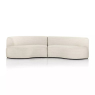 Four Hands Opal Outdoor 2 - Piece Sectional - Curved - Faye Sand